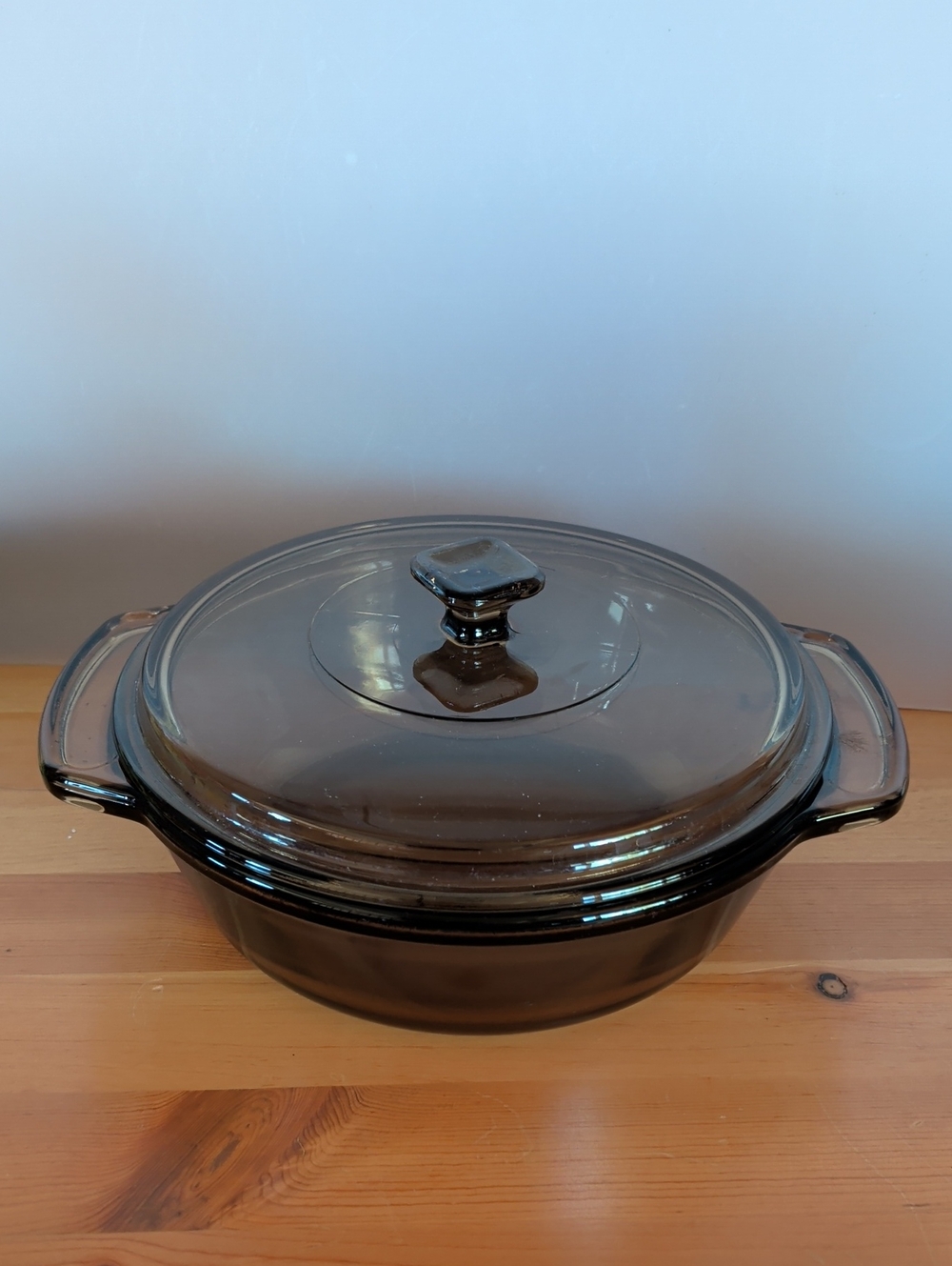 VTG.Anchor Ovenware Glass Casserole with Lid.